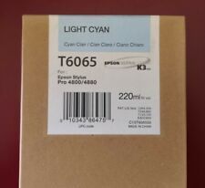 06-2023 New GENUINE EPSON T6065 LIGHT CYAN 220ml K3 INK For STYLUS PRO 4800 4880 picture