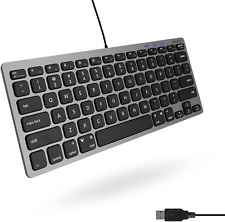 Macally Slim USB Wired Small Compact Mini Computer Keyboard for Apple Mac Imac picture