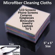 Microfiber Cleaning Cloth Screen Phone Laptop Camera Lens TV LCD Glasses Lot US picture