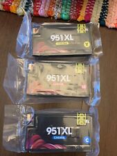 3 Pack 951XL C/M/Y Ink Cartridges For HP Officejet 8100 8600-NEW/SEALED,YOCARE picture