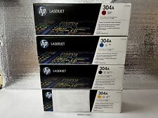 HP 304A Toner Cartridge Set of 4 CMYK CC530A CC531A CC532A CC534A OEM NEW Sealed picture