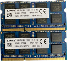Lot of 2 Kingston 8GB 2Rx8 PC3L-12800S KN2M64 Laptop RAM picture
