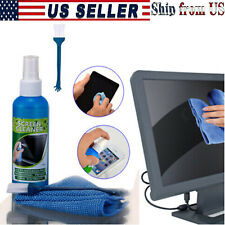Screen Cleaning Kit Cleaner Spray Brush Microfiber Cloth Wipe Phone TV Camera picture