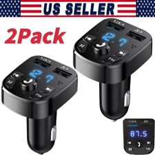 Bluetooth 5.0 Car Wireless FM Transmitter Adapter 2USB PD Charger AUX Hands-Free picture