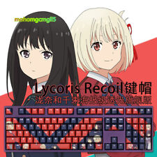 Lycoris Recoil Keycaps Translucent OEM PBT For Mechanica Keyboard Girl Gift 108p picture