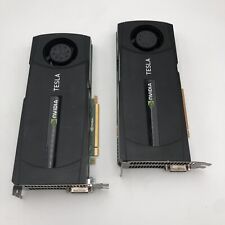 LOT OF 2 Nvidia Tesla C2050 3Gb GDDR5 PCIe Graphics Video Cards PARTS REPAIR picture