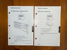 Vintage 1983 IBM Instructions 64/256KB Memory Expansion And 64K Memory Module picture