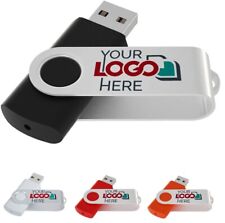 Wholesale/Lot (100 Pack) USB Flash Drive Jump Pendrive Custom Personalized Logo picture
