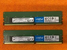 16GB (2x8GB) CRUCIAL 8GB DDR4 1Rx8 PC4-2666V-RD1-11 CT8G4RFS8266 SERVER ECC RAM picture