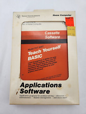VINTAGE TEXAS INSTRUMENTS Cassette Software Teach Yourself basic  PHT 6007 picture