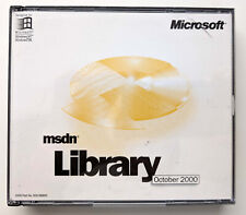 Original RARE VINTAGE Microsoft MSDN Subscriptions Library October 2000 w/CASE picture