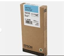 New  Genuine Epson Stylus Pro 4900 Light Cyan  Ink T6535  Exp 06/15/2019 picture