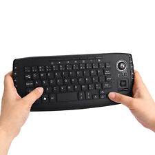 2.4GHz  USB Mini QWERTY Keyboard With Trackball  Scroll Wheel I8E0 picture