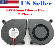 2Pcs  24V DC50mm Blowers Cooling Fan 5015 Hotend Extruder For RepRap 3D Printer  picture