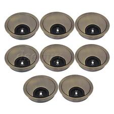 8 Pieces Zinc Alloy Wire Hole Cover for Computer Desk Cables 60mm Dia picture