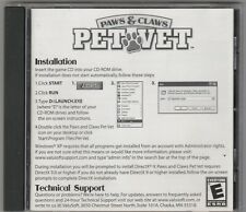 Paws & Claws Pet Vet by ValuSoft for Win XP ~ 2006 ~ CD-ROM picture