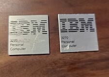 IBM 3270 vintage metal badge - computer case badge picture