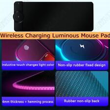 RGB Gaming Wireless Charging Computer Mouse Pad Color Luminous Rubber Mouse Pad picture