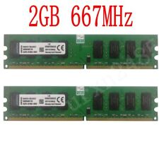 Kingston 4GB 2x 2GB PC2-5300 DDR2-667 KVR667D2N5/2G 240Pin Desktop Memory RAM picture