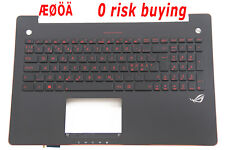 Keyboard Nordic Swedish Danish for Asus G550J G550JK GL550J GL550JK Red Backlit picture