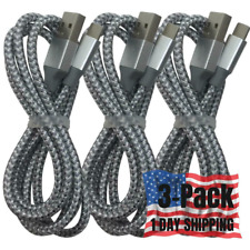 3Pack Braided Fast USB Charging Cable 6Ft For iPhone XR 8 7 6 Plus Charger Cord picture