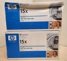 Lot of 2 Genuine HP C7115X 15X LaserJet Black Print Cartridge picture