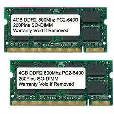 8GB Kit 2x 4GB DDR2 800 MHz PC2-6400 Sodimm Memory for IBM Lenovo HP Dell Laptop picture