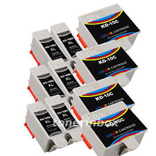 10 Pack (6 Bk/4 Color) #10 Ink Cartridges For Kodak 10B 10C ESP 3250 5210 5250 picture