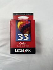 Lexmark 33 Tri-Color Ink Cartridge 18C0033 Genuine New picture