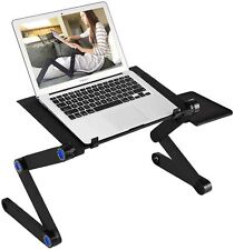 Adjustable Laptop Stand, RAINBEAN Laptop Desk with 2 CPU Cooling USB Fans for Be picture