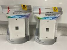 LOT OF 2 Legrand On-Q 5-Pack 1-Gang 1-Port Wall Plate White WP3401WH picture