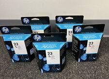 Lot Of 5 New GENUINE HP 23 Tri-Color Inkjet Print Cartridge Box Expired Dec 2017 picture