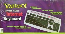 Vintage Yahoo Express Access Internet Keyboard NOS Deadstock #24205 Windows picture