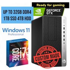Gaming Desktop HP i7 NVIDIA GTX 1060 up to 32GB RAM 4TB SSD PC Win11P WIFI BT5.0 picture