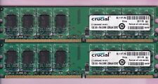 2GB 2x1GB PC2-5300 DDR2-667 CRUCIAL CT12864AA667.M16FG MICRON Desktop Memory Kit picture