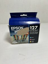 Genuine Epson 127XL 3-Pack Cyan Magenta Yellow T12752 Ink Cartridges - New 01/21 picture