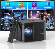 outdoor projector with 5G wifi and bluetooth Mini Projector 4K Support 300ANSI picture