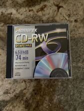 Memorex Professional Rewritable Compact Disk 74 Min CD-RW NEW Vintage picture