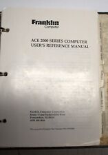 Rare Franklin ACE 2000 User Manual  (ships Worldwide) picture