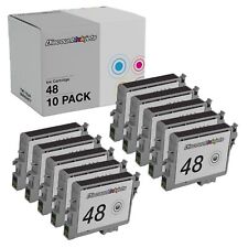 10pk T048120 Black Reman Ink Cartridge for Epson T0481 picture