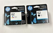 HP 62 Black and Tri-Color Ink Cartridges Genuine EXP 12/2025 picture