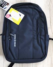 SWISSGEAR 3573 Laptop Backpack - Black/Grey Logo NEW WITH TAGS picture