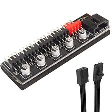 Chassis Fan Hub12v 4pin Pwm 5 Way Cpu Cooling Hub Pc Chassis Fan Controller Syst picture