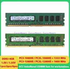 DDR3/DDR3L 4GB 2x4GB ECC Unbuffered UDIMM PC3-12800E 1600 Memory for DELL LENOVO picture