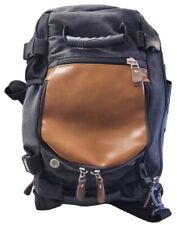 Vintage KAKA Canvas Travel Backpack/Men Large Capacity Luggage Shoulder - Black picture