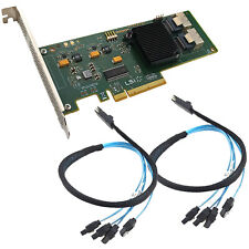 SAS 9211-8i PCI-e 2.0 6Gbps SFF-8087 Adapter RAID Controller 4-way SATA Cable picture