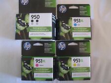 Set of 5 New Genuine HP Ink Cartridges 950 Black 951XL Cyan Magenta Yellow Exp picture