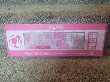 BARBIE Wired USB PC Computer Keyboard Ergonomic Design Full Size picture