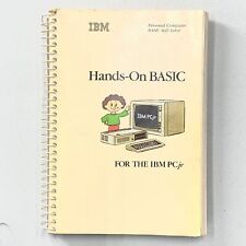 IBM PCjr Computer Manual Hands On Basic for 80s Personal Comp Spiral Book 1983 picture