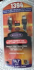 Belkin F3N400-14-ICE 1394 IEEE Firewire 6 Pin To 6 Pin Cab 14.7' NEW picture